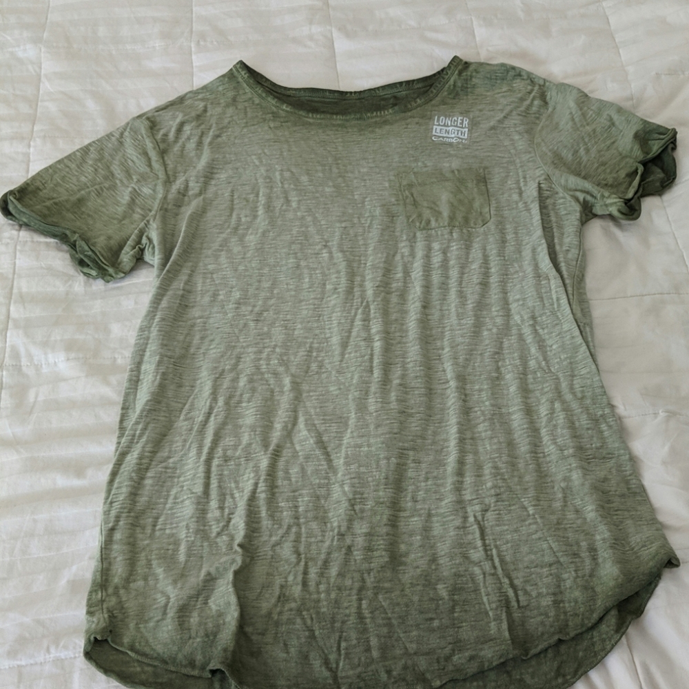 Carbon longer length short sleeved shirt